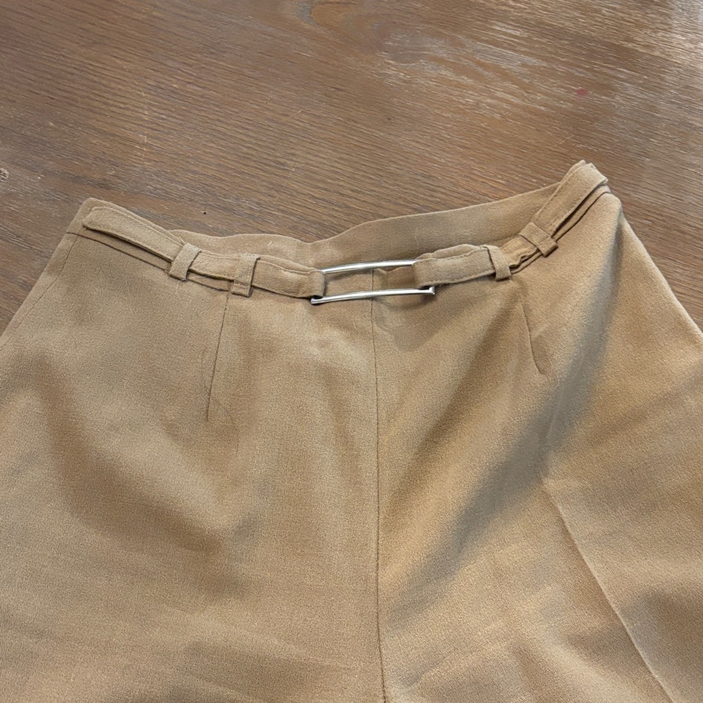 Elegant Tan Women's wool Trousers - Picture 4 of 4